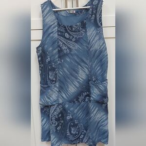 Shiva Paisley Soft Linen Dress